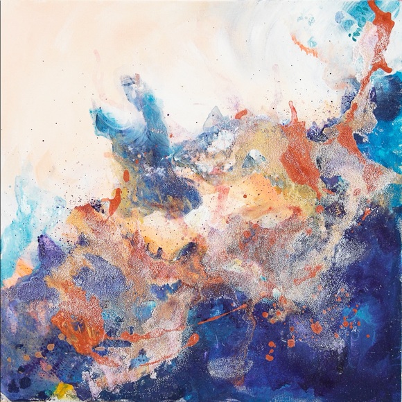 abstract expressionism 24X24 Mixed Media Painting